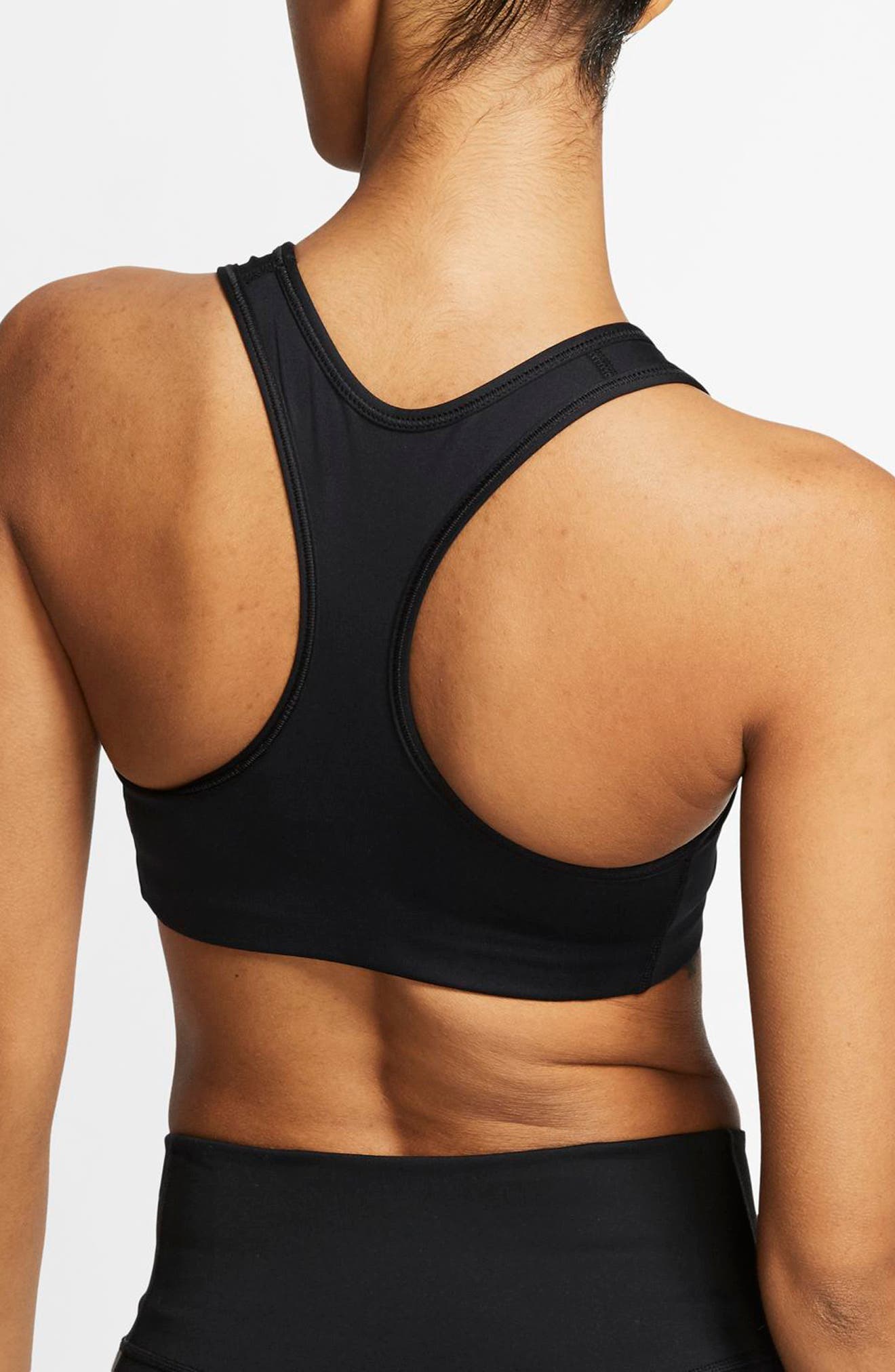 swoosh dri fit racerback sports bra