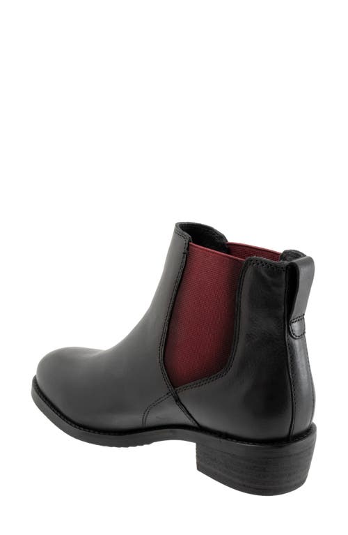 Softwalk ® Rana Chelsea Boot In Black/red