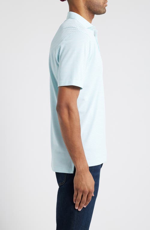 Johnnie-o Stetsons Stripe Performance Polo In Tarpon