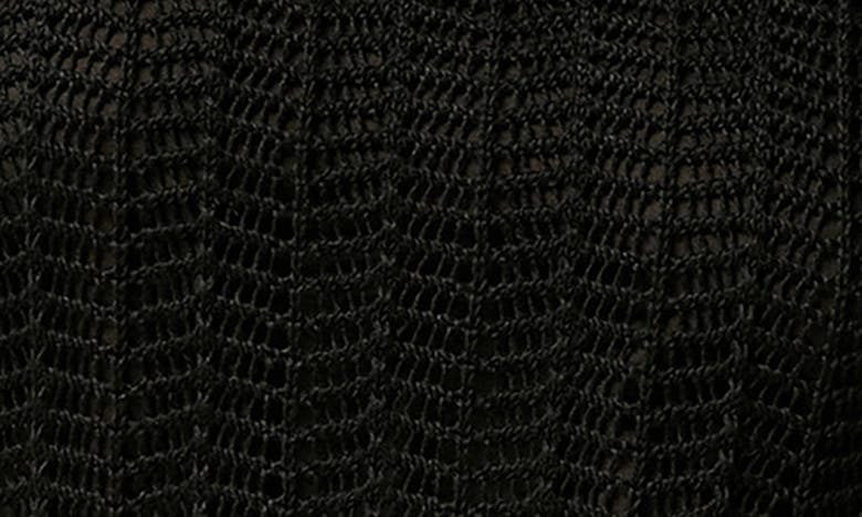 Shop Marina Rinaldi Kentia Cordonnet Linen Sweater In Black