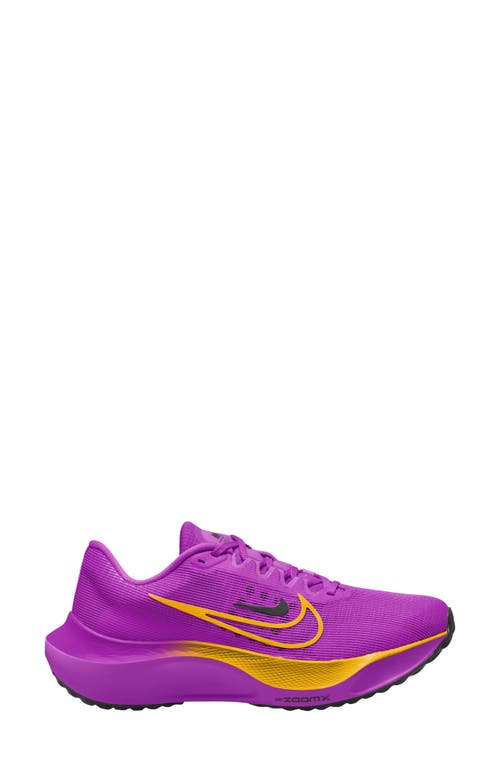 Nike Zoom Fly 5 Running Shoe In Hyper Violet/orange/black