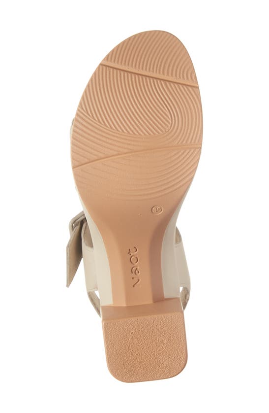 Shop Naot Glamour Platform Sandal In Soft Ivory Leather