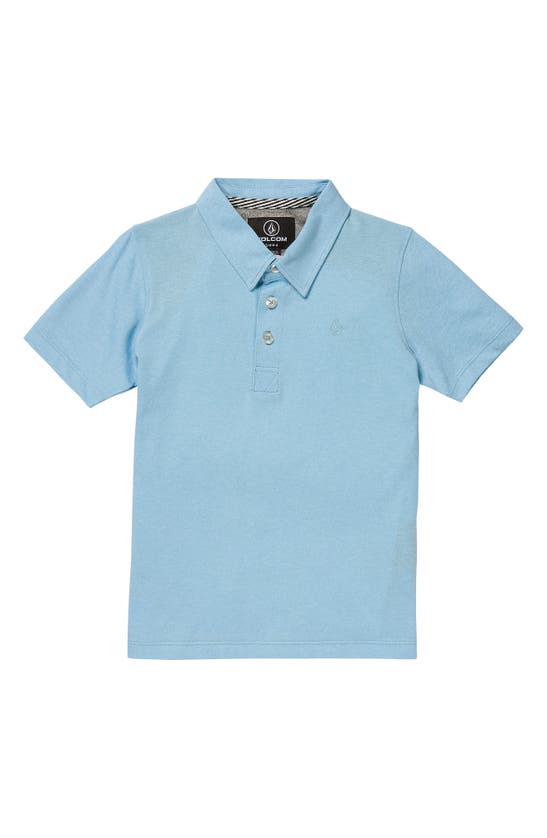 Volcom Kids' Little Boys Wowzer Polo Short Sleeve Shirt - Artic Blue