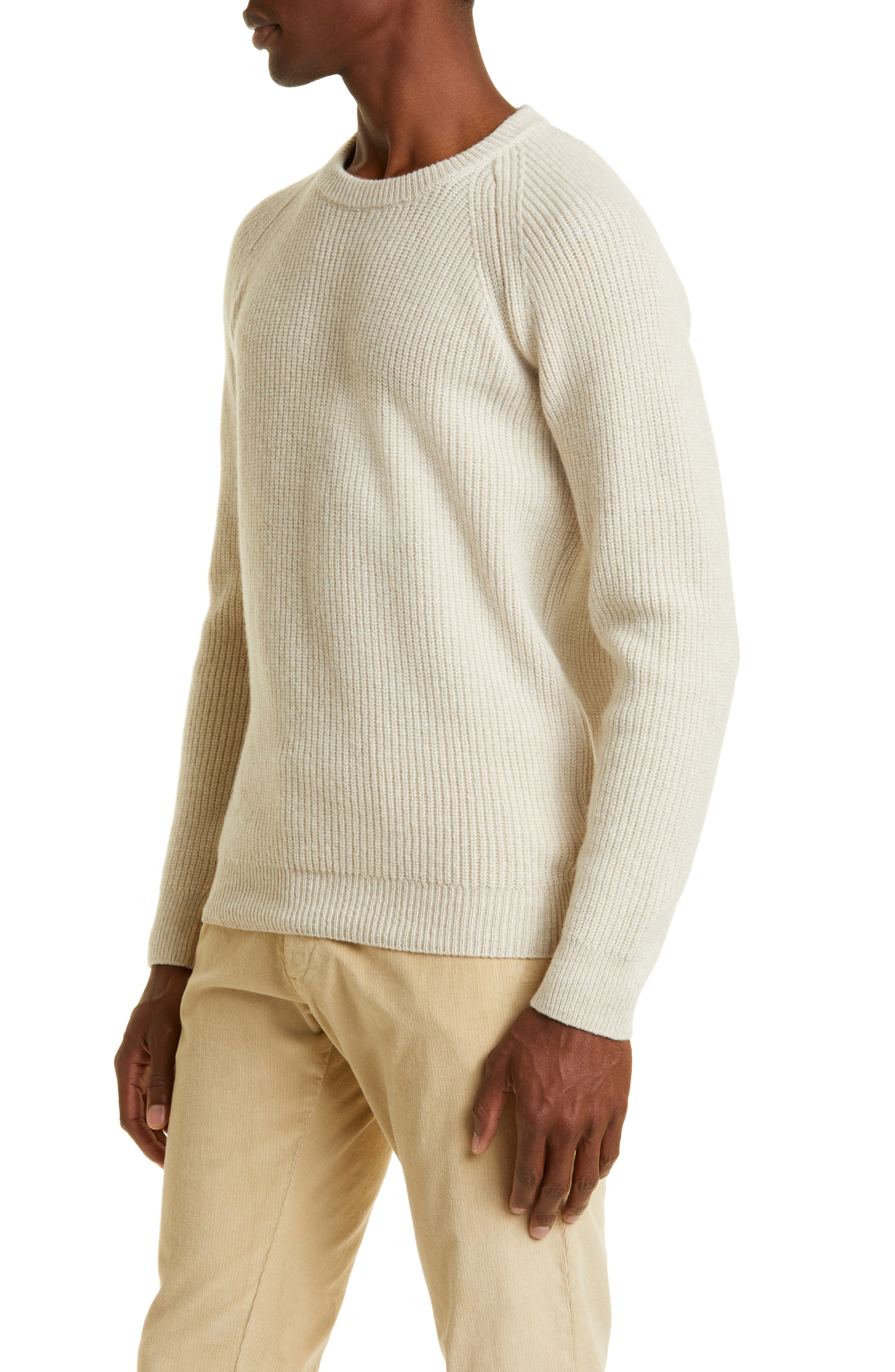 John Smedley Upson Crewneck Recycled Cashmere & Wool Sweater in