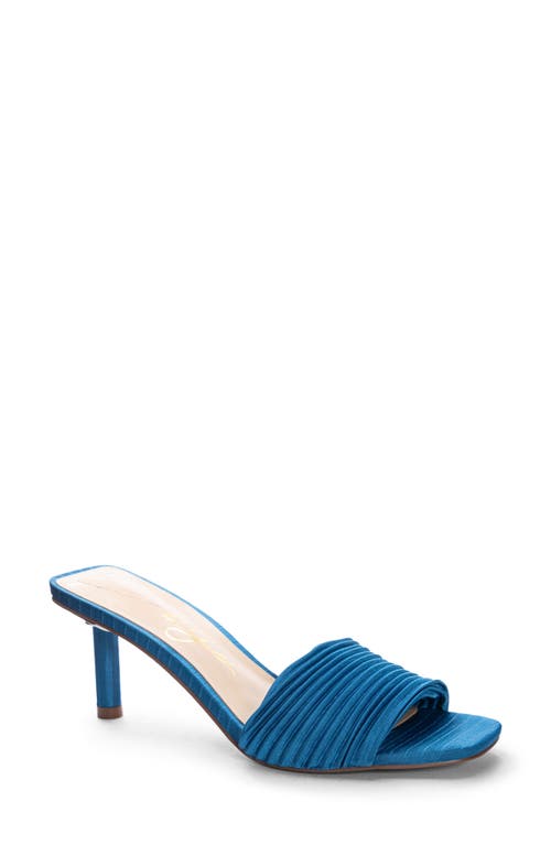 Lilith Pleated Sandal in Blue
