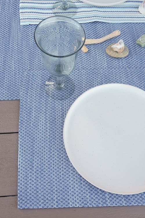 Shop Anaya Deep Sea Indoor Outdoor Placemat In Blue