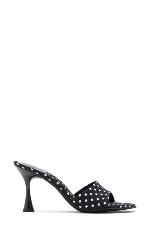 Jeffrey Campbell La-nuit Sandal In Black White Polkadots