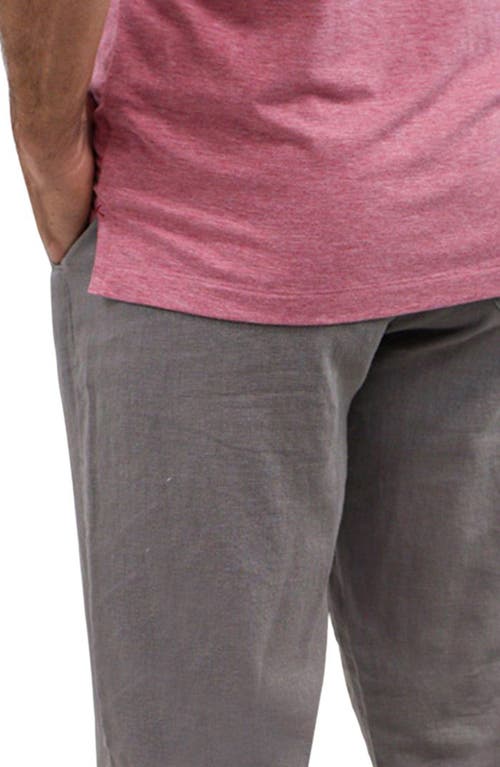 Jachs Linen Blend Pull-on Pants In Charcoal