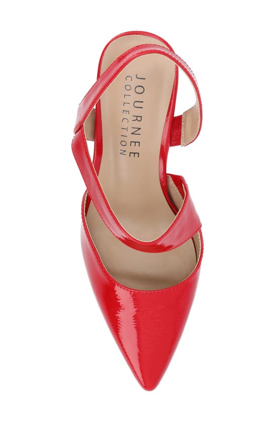 Journee Collection Scarlett Pointed Toe Pump In Red
