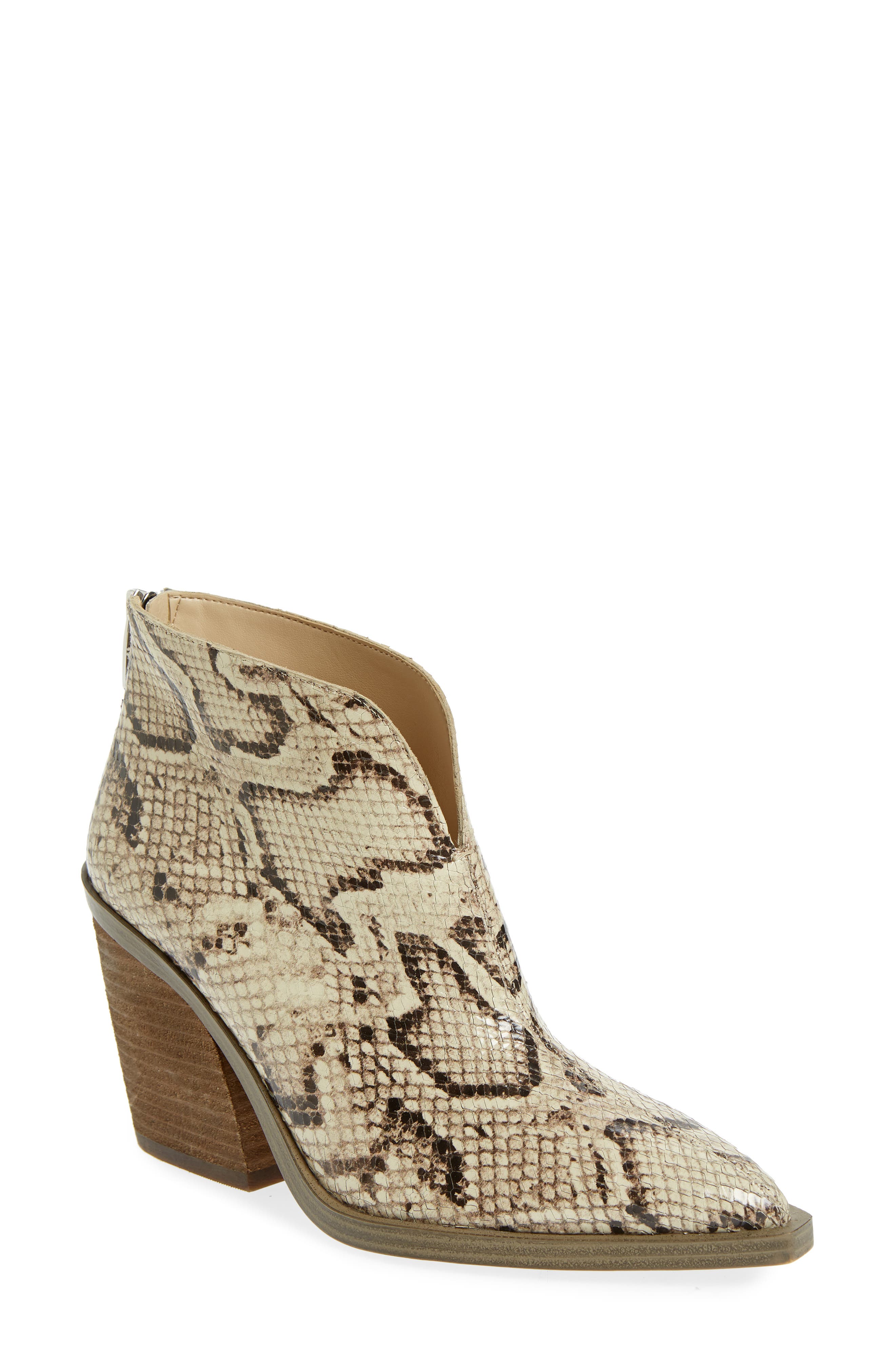 vince camuto snake booties