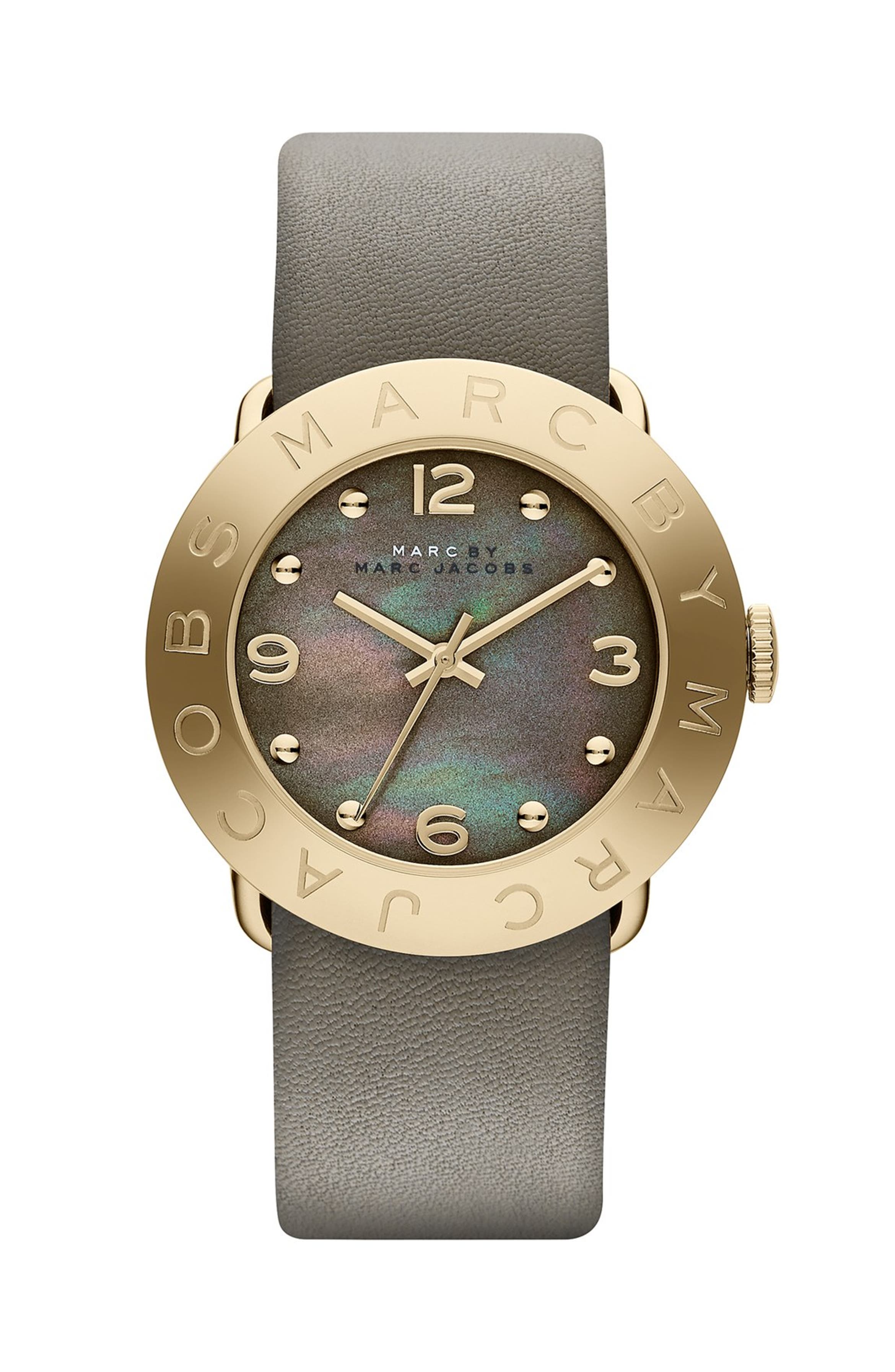 MARC JACOBS 'Amy' Leather Strap Watch, 36mm | Nordstrom