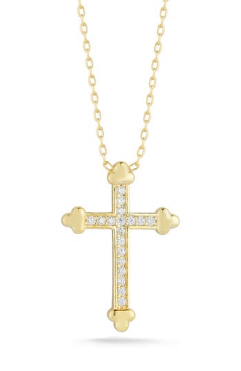 Glaze Jewelry Cross Pendant Necklace In Gold