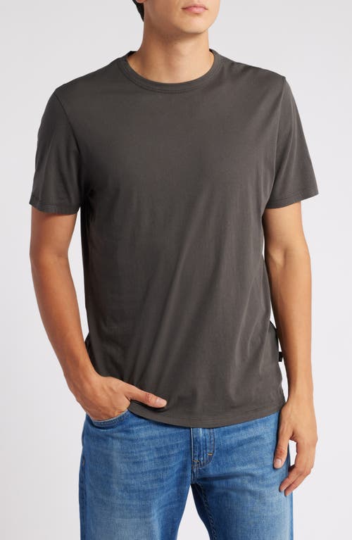 Shop 7 For All Mankind Feather Weight Crewneck T-shirt In Dark Grey