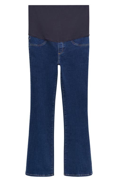 MANGO Flared Maternity Jeans Dark Blue at Nordstrom,