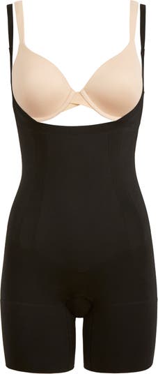 SPANX ONCORE OPEN-BUST MID-THIGH BODYSUIT 10130R
