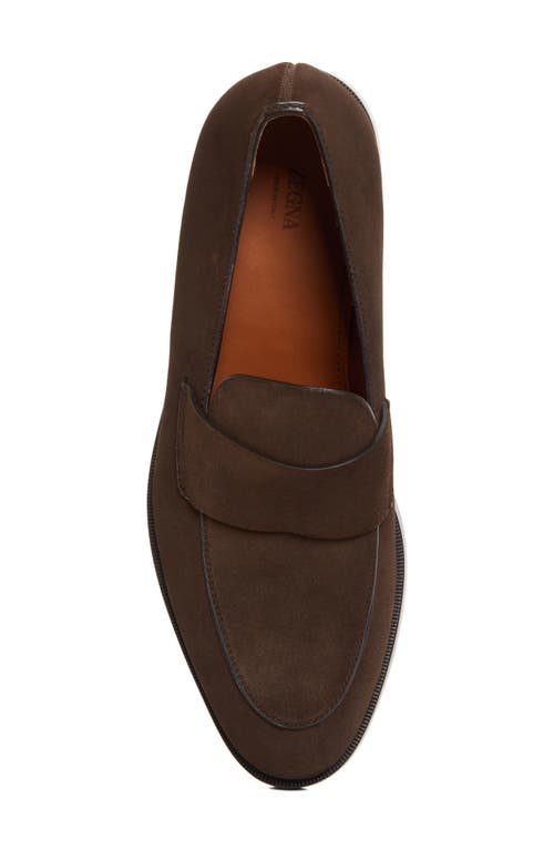 Shop Zegna Torino Loafer In Brown