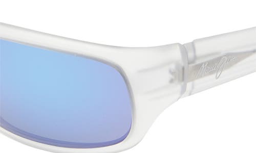 MAUI JIM MAUI JIM 55MM CORE WRAPAROUND POLARIZED SUNGLASSES