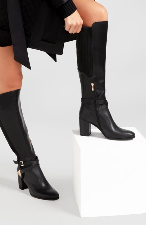 Belle & Bloom Breton Knee High Boot - Black