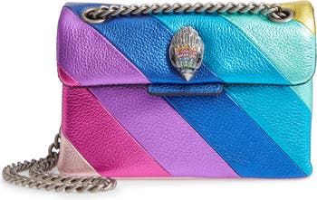 This Kurt Geiger London Micro Kensington Croc Pink Blue Crossbody Bag is a  staple. Add this stylish crossbody bag to your wardrobe this…