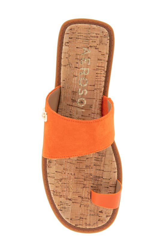 Shop Aerosoles Carder Sandal In Mandarin Faux Suede