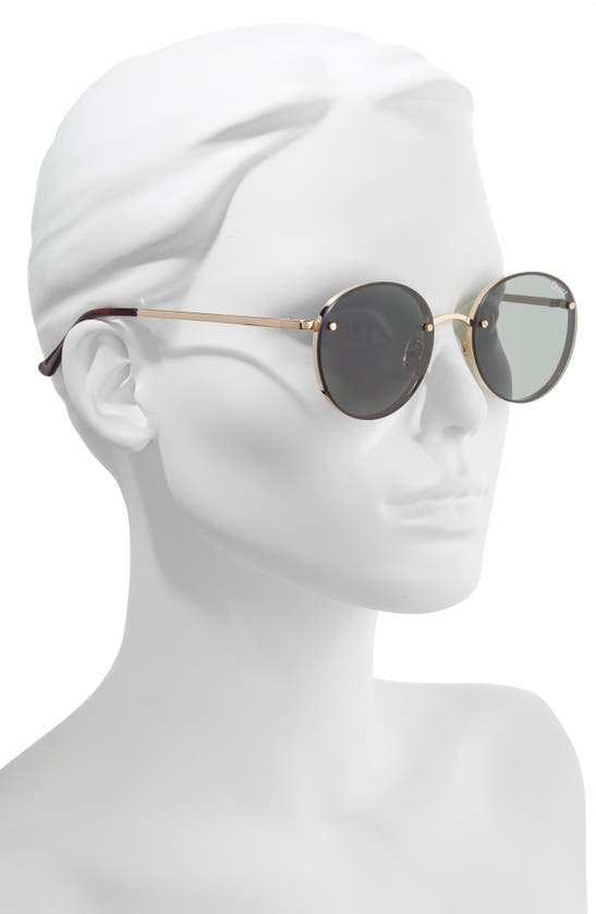 QUAY X ELLE FERGUSON FARRAH 53MM ROUND SUNGLASSES