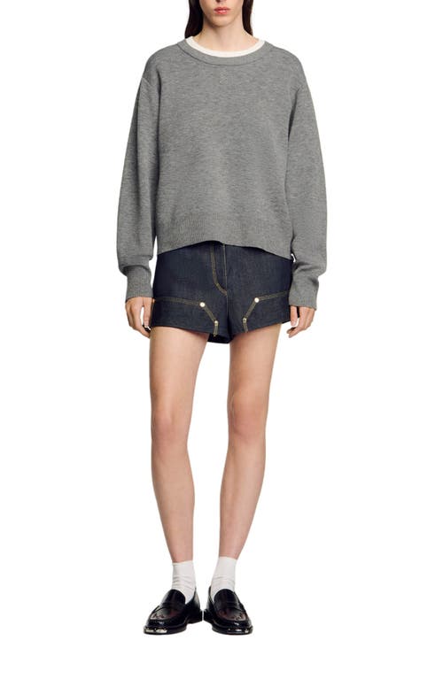 Sandro Nimbus Sweatshirt In Grey