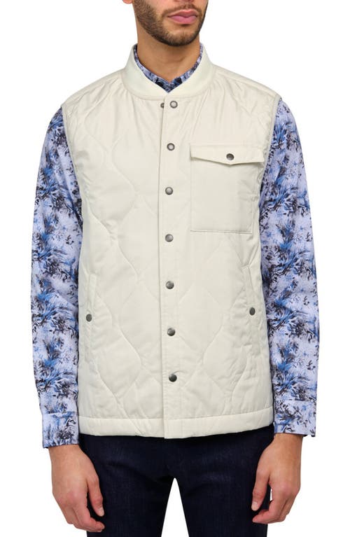 Shop Brooklyn Brigade Solid Quilted Puffer Vest In Stone