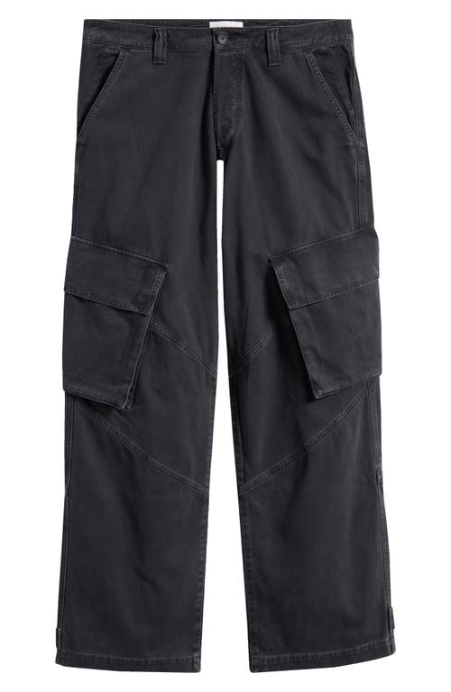 Shop Agolde Wilson Wide Leg Cargo Jeans In Vintage Black