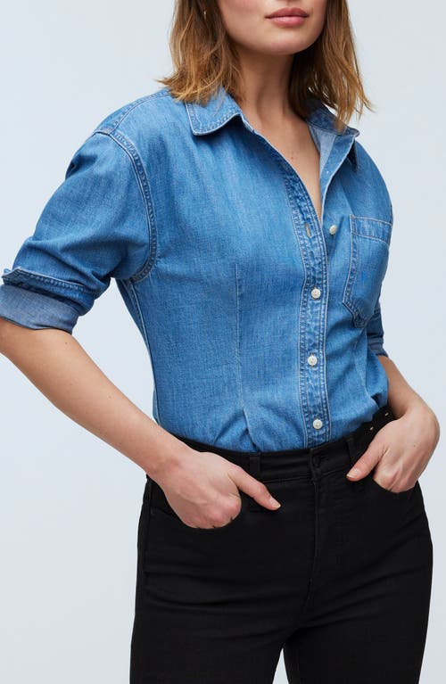 Madewell Fitted Denim Button-Up Shirt Winnset Wash at Nordstrom,