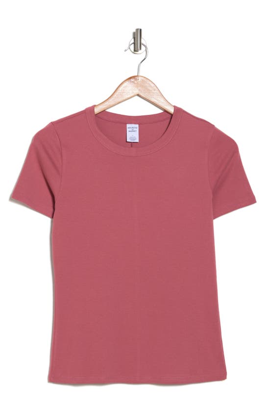Shop Melrose And Market Cotton Blend Baby Tee In Pink Mauve