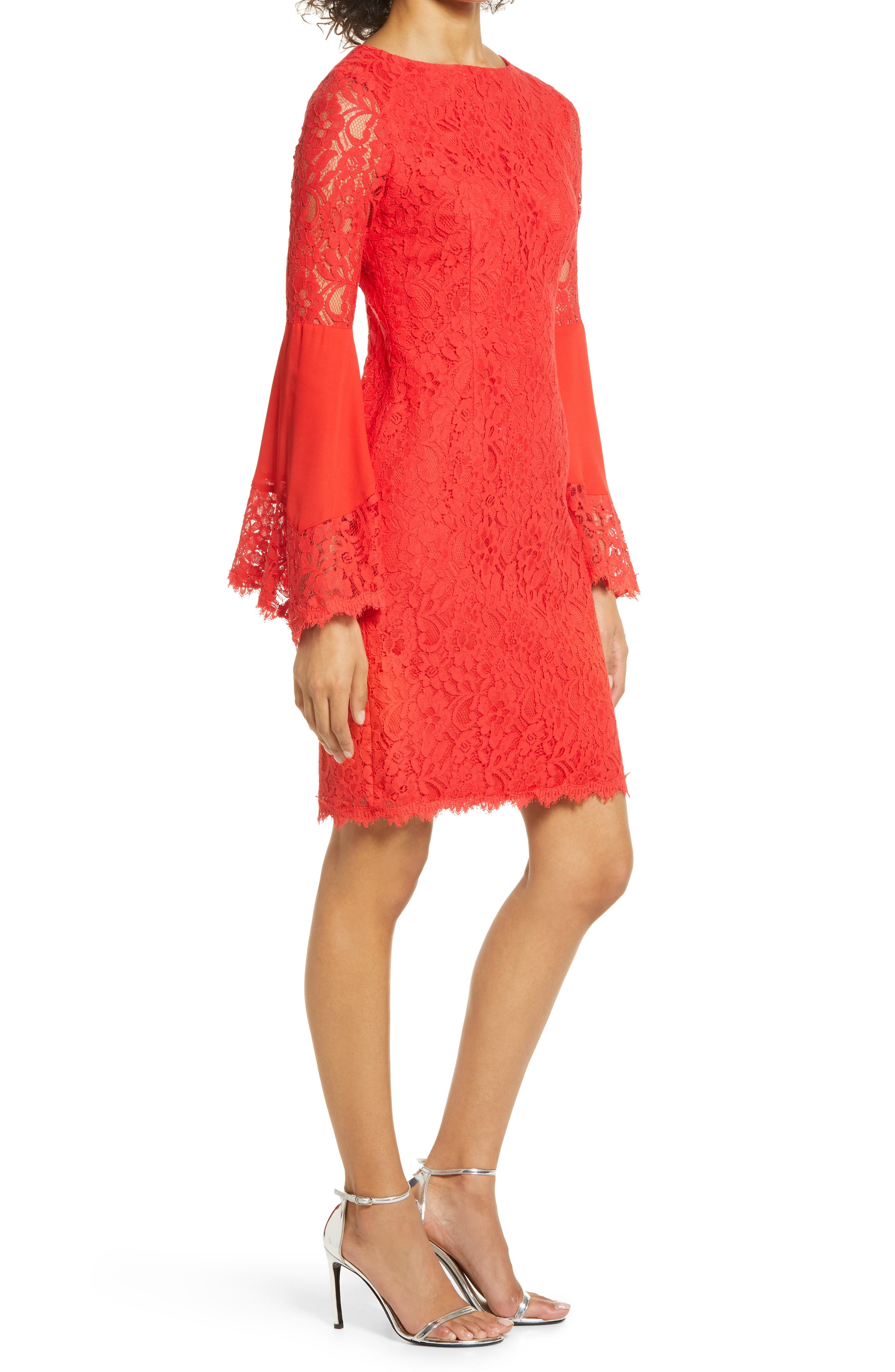 Shani Lace Long Sleeve Cocktail Dress 