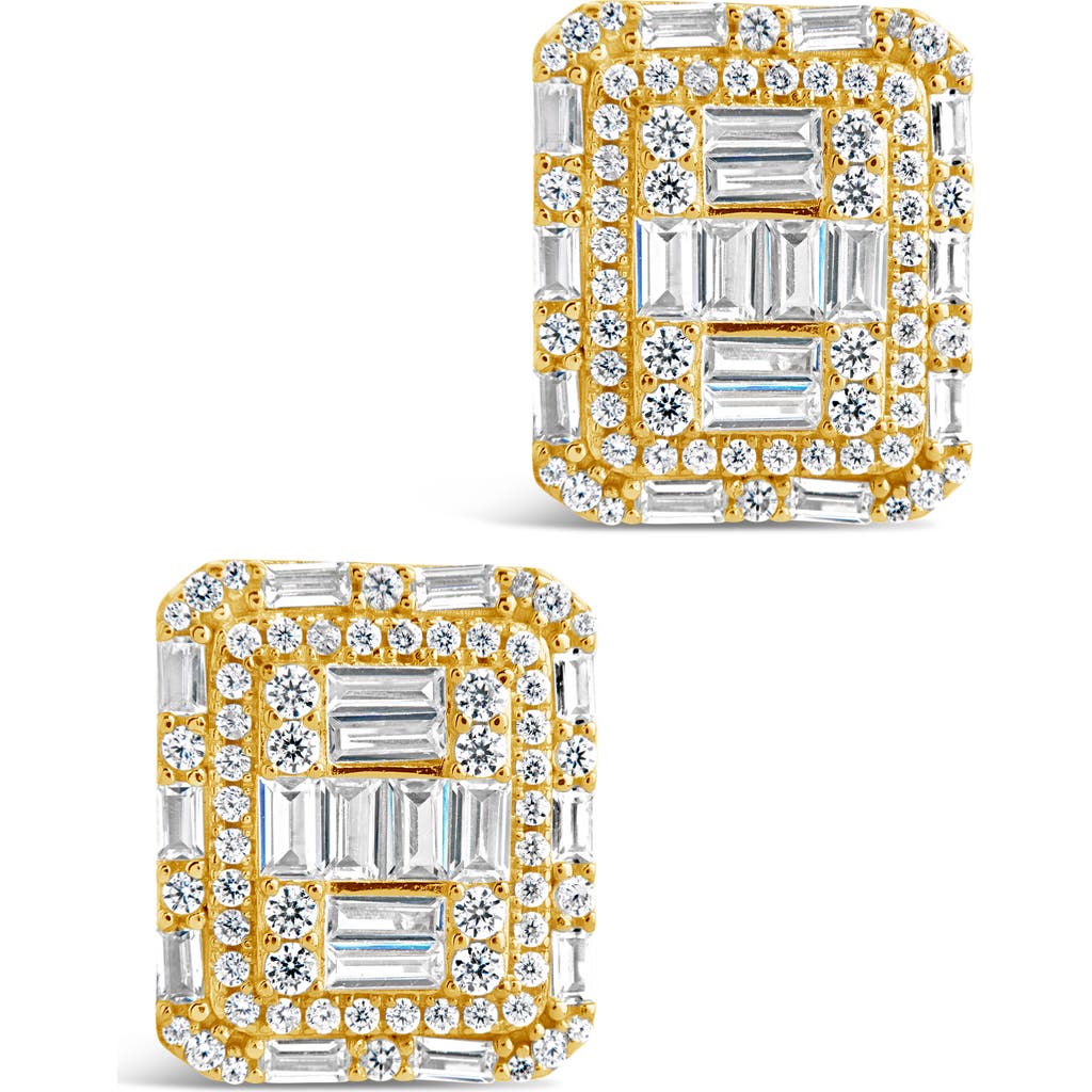 Sterling Forever Jana Statement Stud Earrings In Gold