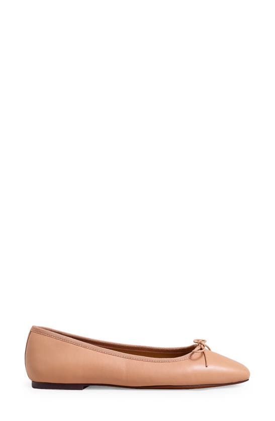Shop Madewell The Anelise Ballet Flat In Warm Sand