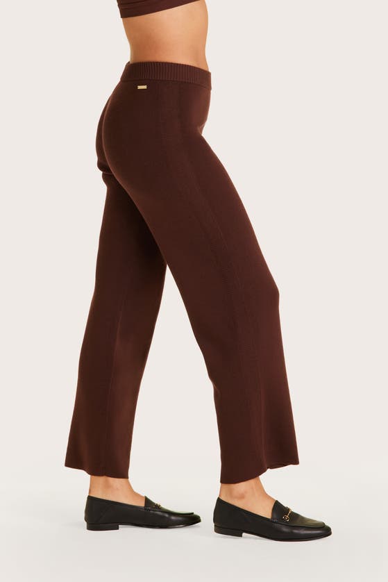 Shop Alala Spencer Knit Trouser In Coffee