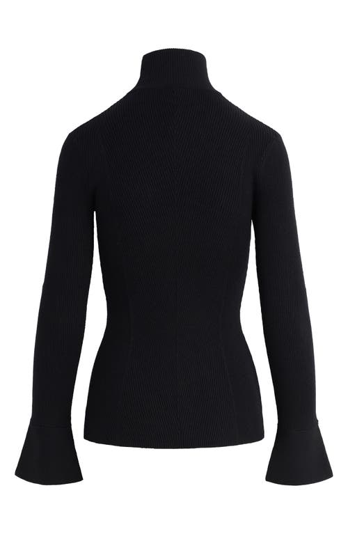 Favorite Daughter The Runway Rib Turtleneck Sweater In Black