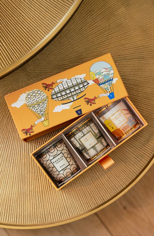 Shop Baobab Collection Brussels-roma-saint-tropez Travel Candle Trio In Multicolor