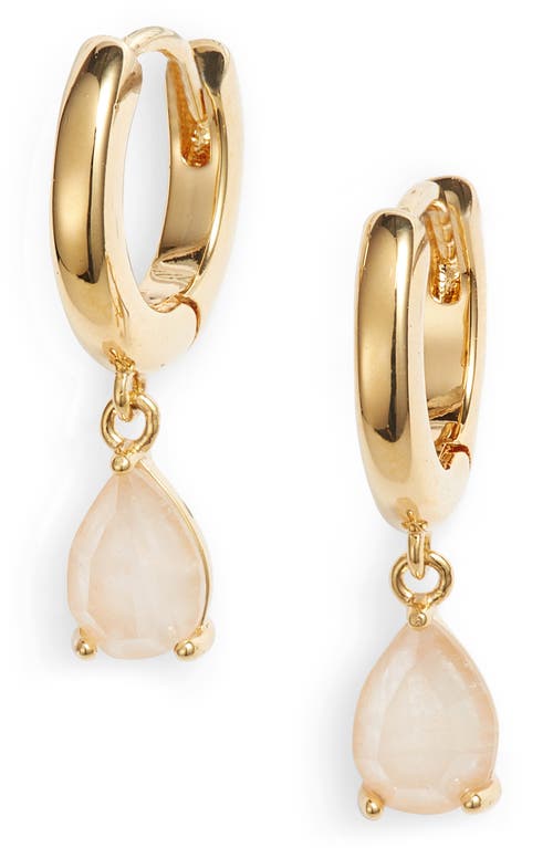 Shop Nordstrom Demi Fine Semiprecious Stone Drop Earrings In Rose Quartz- Gold