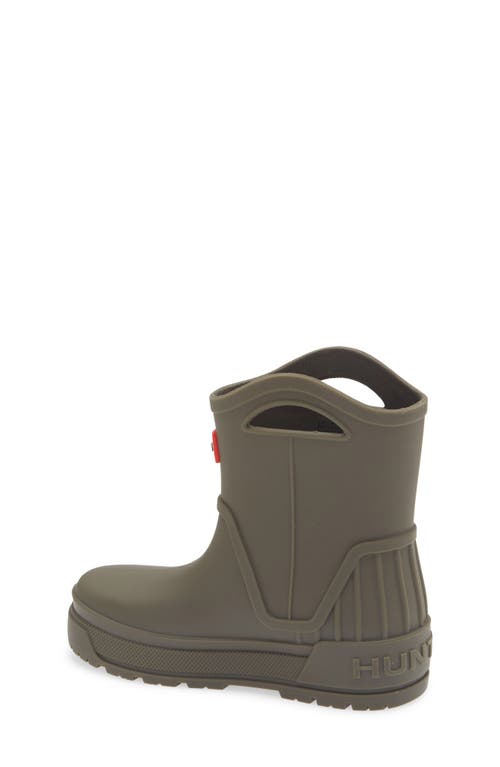 Hunter Kids' Georgey Waterproof Rain Boot In Galloway Green