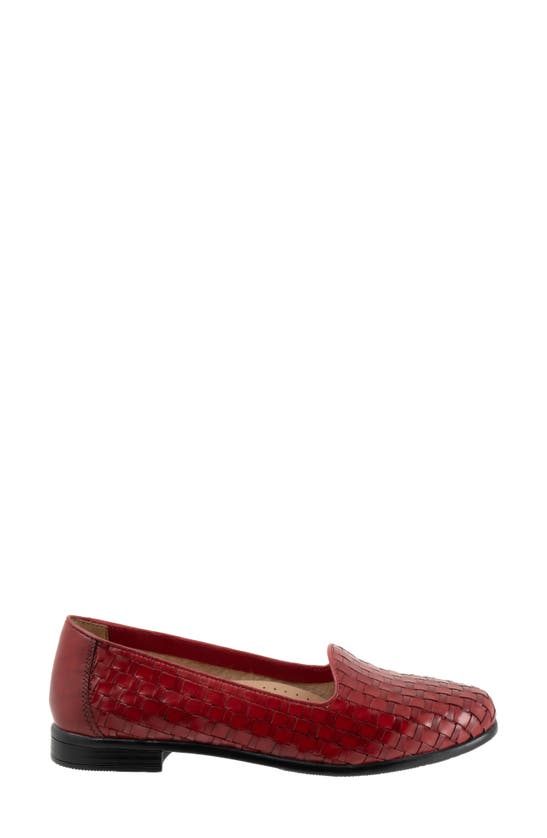 Trotters Liz Slip-on Loafer In Red Calfsk
