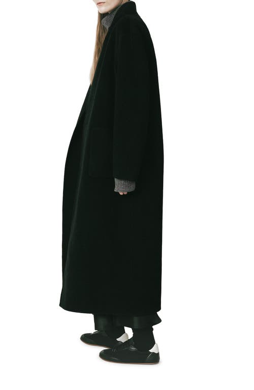 Shop Rue Sophie Chtillon Wool Blend Coat In Black