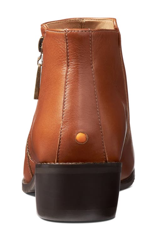 Samuel Hubbard Valencia Water Repellent Bootie In Whiskey Tan Leather