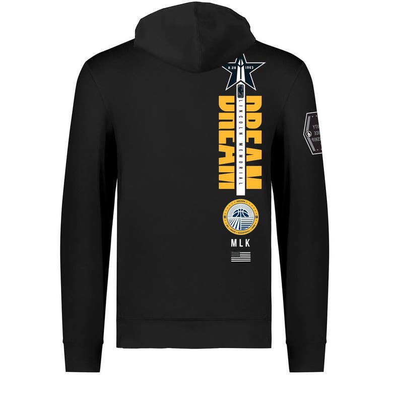 Shop Fisll Unisex  X Black History Collection  Black Indiana Pacers Pullover Hoodie