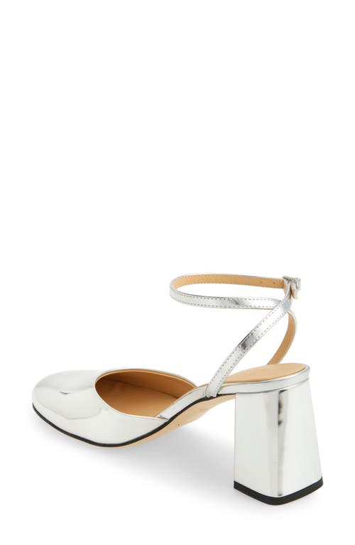 Shop Dear Frances Harlow Ankle Strap Pump In Silver