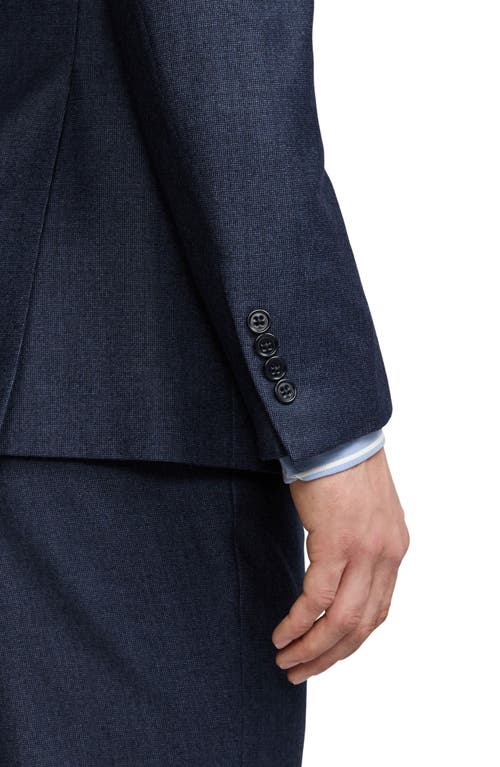 Shop Ralph Lauren Purple Label Kent Nail Head Wool Suit In Bright Navy