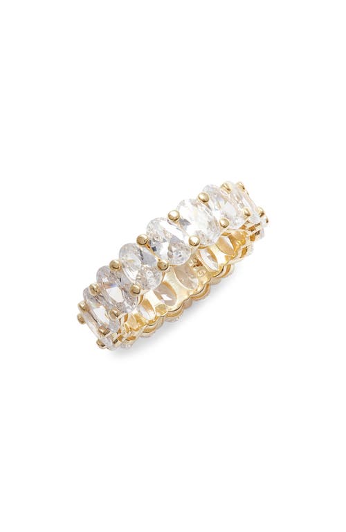 Cubic Zirconia Eternity Band in Gold
