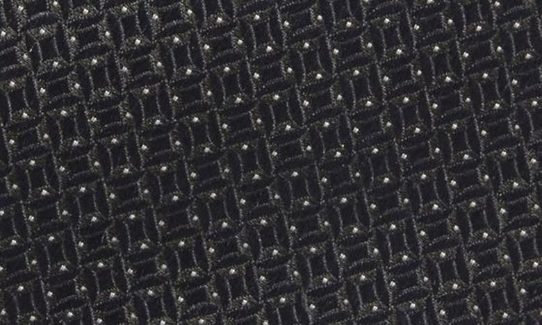 Zegna Ties Fili Geometric Jacquard Mulberry Silk Tie In Navy
