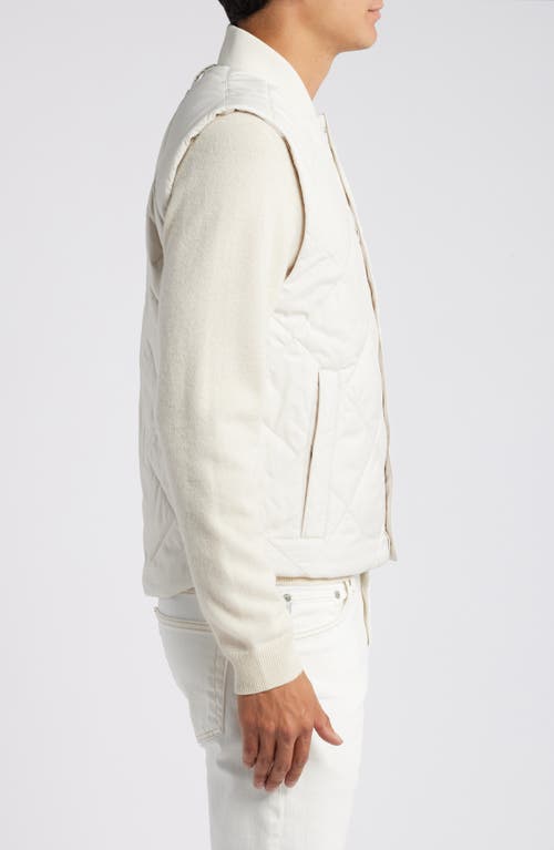 Shop Hugo Boss Boss Canopus Quilted Vest In Open White