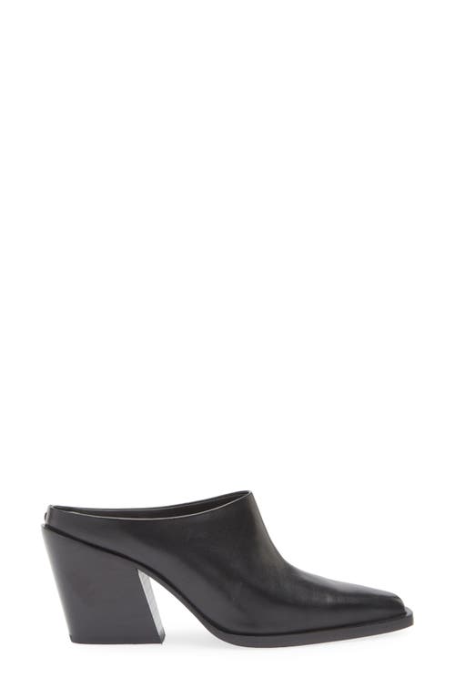 Rag & Bone Eclipse Leather Wedge Mules In Black