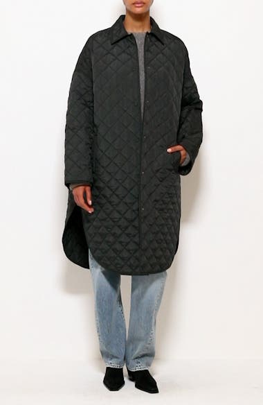 Totême Water Repellent Quilted Cocoon Coat | Nordstrom