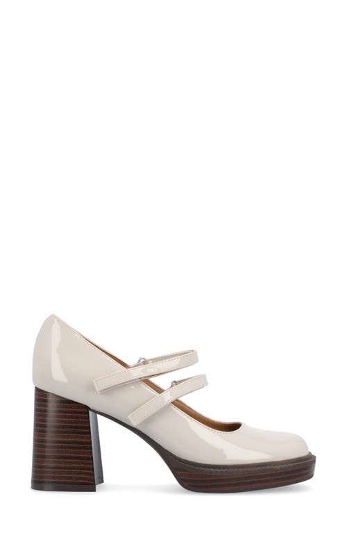 Shop Journee Collection Shasta Mary Jane Pump In Grey